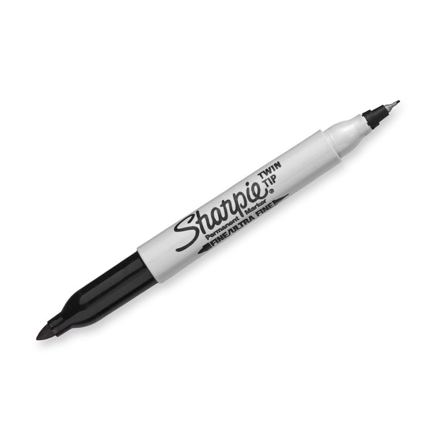MARCADOR PERMANENTE DOBLE PUNTA NEGRO SHARPIE1