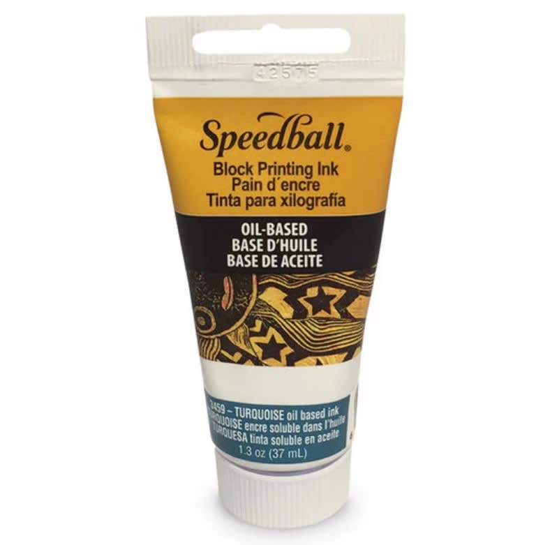 TINTA AL ÓLEO PARA XILOGRAFÍA 37ML TURQUESA SPEEDBALL1
