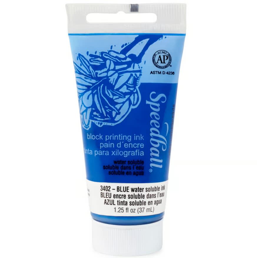 TINTA AL AGUA PARA XILOGRAFÍA 37ML AZUL SPEEDBALL1