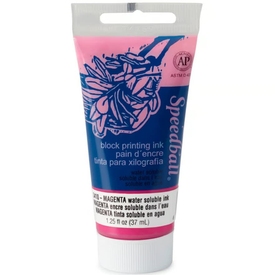 TINTA AL AGUA PARA XILOGRAFÍA 37ML MAGENTA SPEEDBALL1