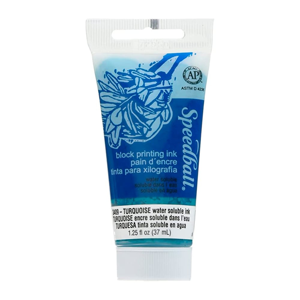 TINTA AL AGUA PARA XILOGRAFÍA 37ML TURQUESA SPEEDBALL1