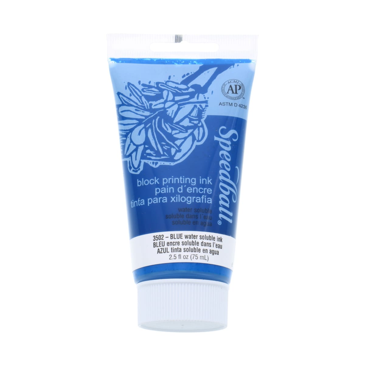 TINTA AL AGUA PARA XILOGRAFÍA 75ML AZUL SPEEDBALL1