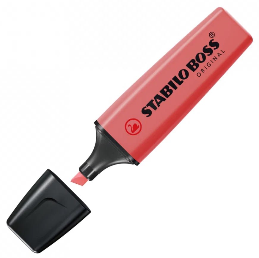 DESTACADOR BOSS FLÚOR ROJO NO.70/40 STABILO2