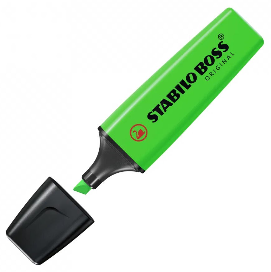 DESTACADOR BOSS FLÚOR VERDE NO.70/33 STABILO2