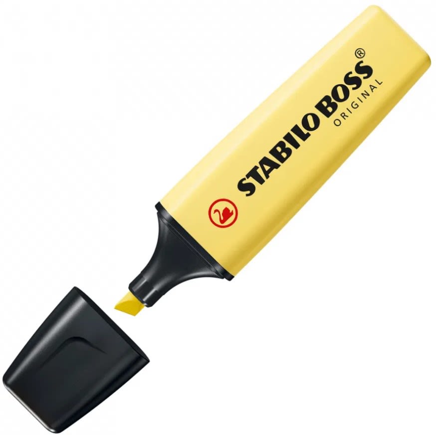 DESTACADOR BOSS AMARILLO PASTEL NO.70/144 STABILO2