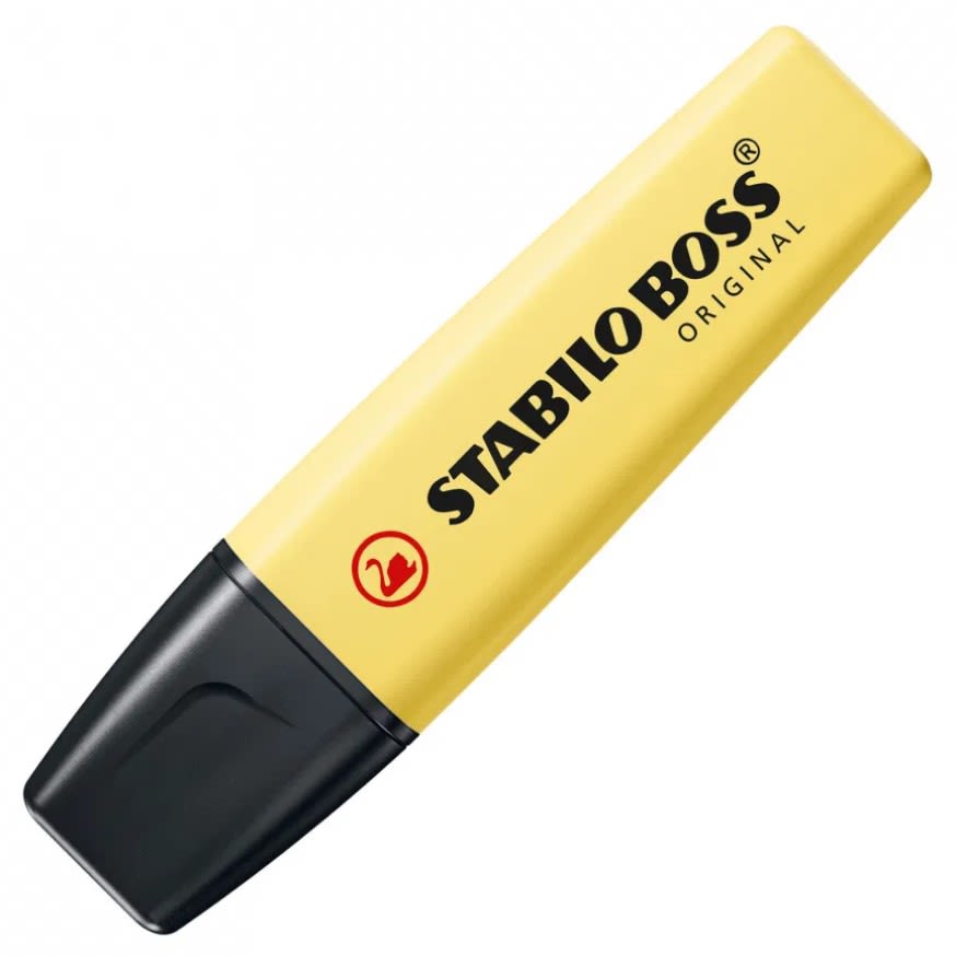 DESTACADOR BOSS AMARILLO PASTEL NO.70/144 STABILO1