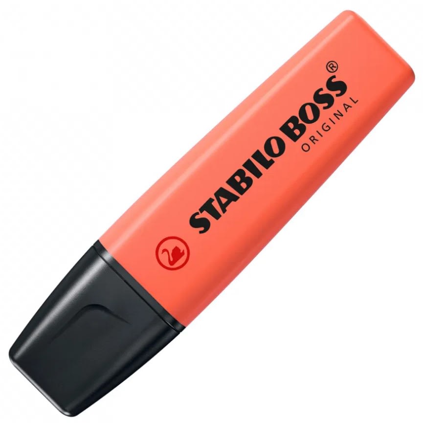 DESTACADOR BOSS PASTEL CORAL NO.70/140 STABILO1