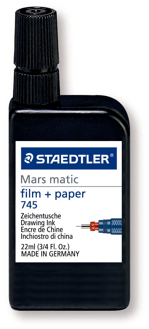 TINTA CHINA MARS MATIC 22ML NEGRO STAEDTLER1