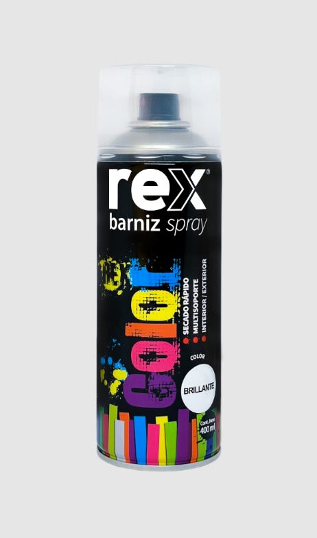 BARNIZ EN SPRAY 400ML BRILLANTE REX1