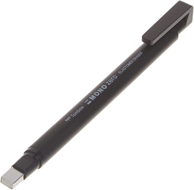 LÁPIZ PORTAGOMAS MONO ZERO RECTANGULAR EH-KUS11 NEGRO TOMBOW1