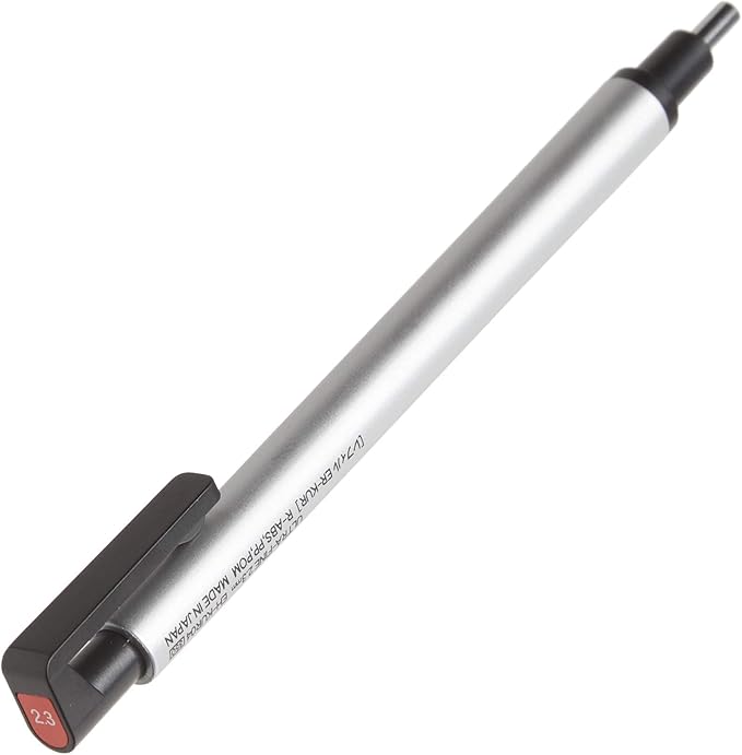 LÁPIZ PORTAGOMAS MONO ZERO REDONDO EH-KUR11 PLATA TOMBOW3