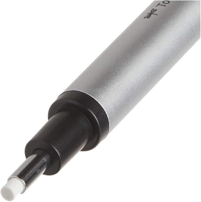 LÁPIZ PORTAGOMAS MONO ZERO REDONDO EH-KUR11 PLATA TOMBOW2