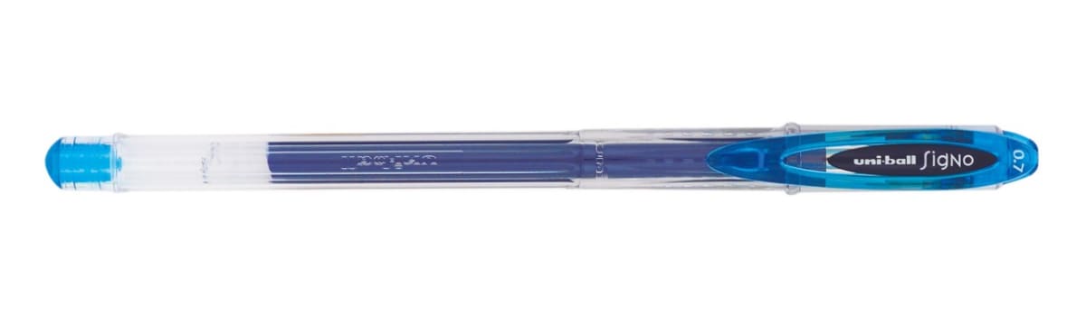 LÁPIZ TINTA GEL SIGNO 0.7MM AZUL CLARO UNI-BALL1