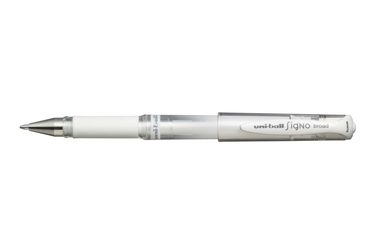 LÁPIZ TINTA GEL SIGNO BROAD 1MM BLANCO UNI-BALL1