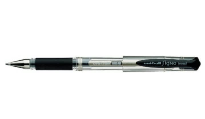 LÁPIZ TINTA GEL SIGNO BROAD 1MM NEGRO UNI-BALL1