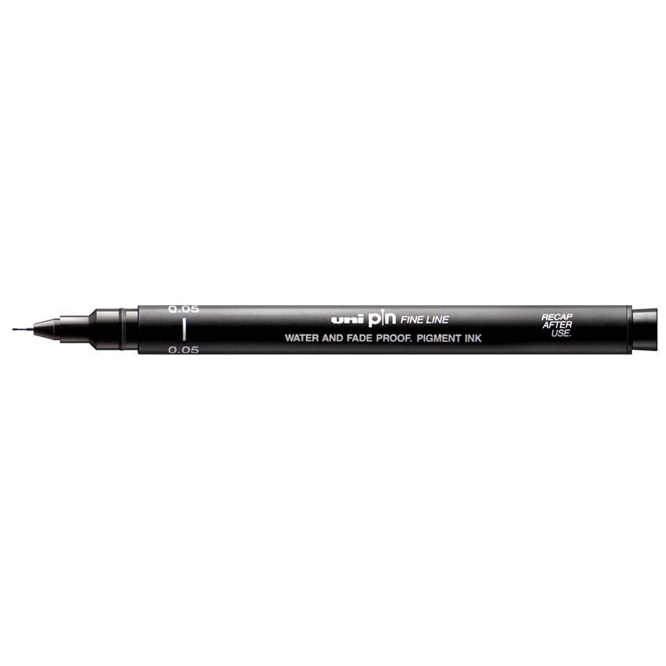 TIRALÍNEAS 0.05MM UNI-PIN NEGRO UNI-BALL1