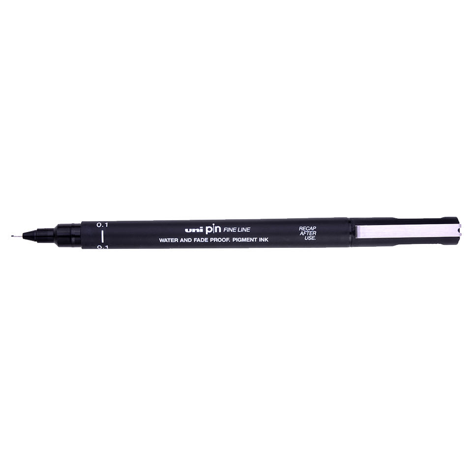 TIRALÍNEAS 0.1MM UNI-PIN NEGRO UNI-BALL1