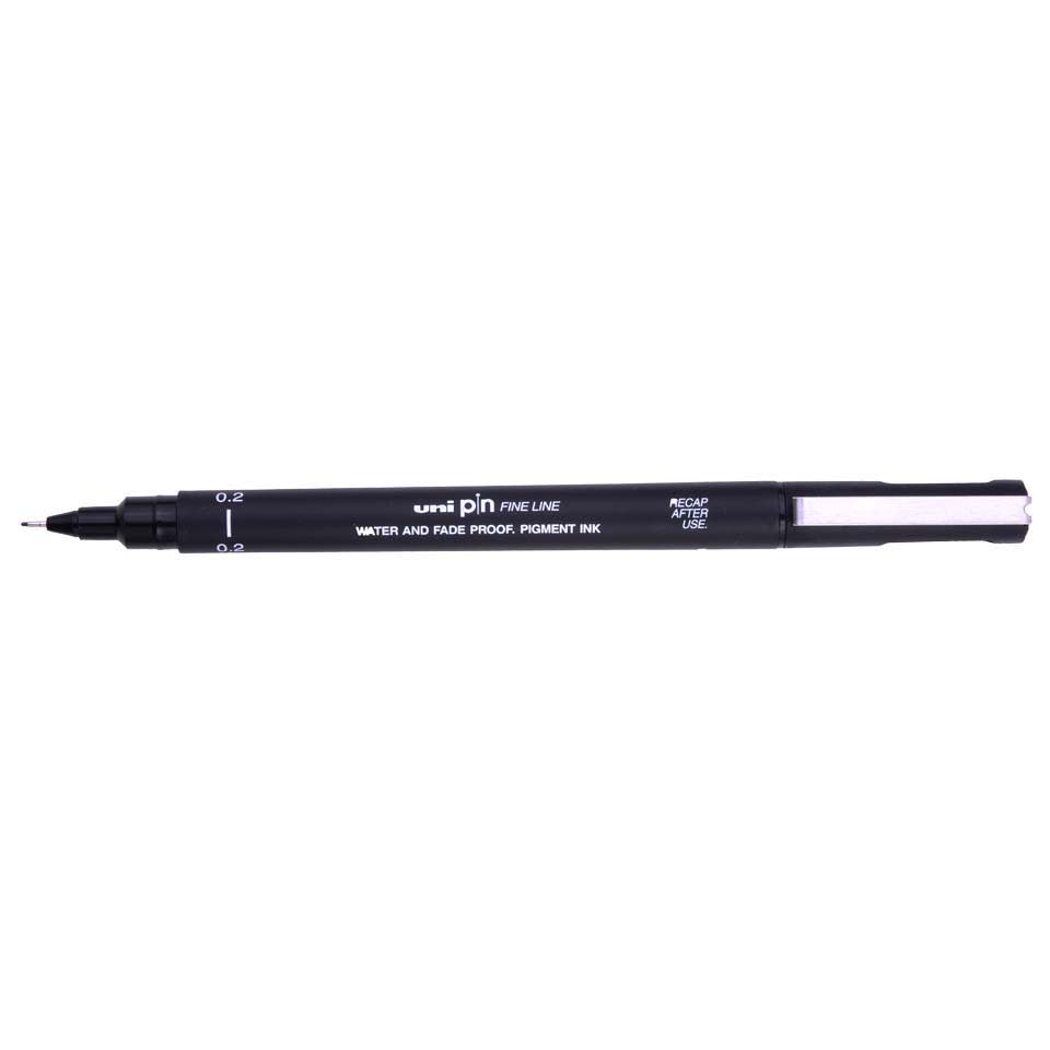 TIRALÍNEAS 0.2MM UNI-PIN NEGRO UNI-BALL1