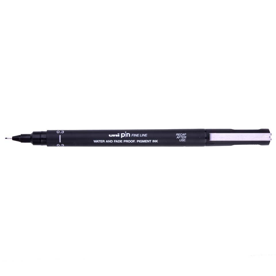 TIRALÍNEAS 0.3MM UNI-PIN NEGRO UNI-BALL1