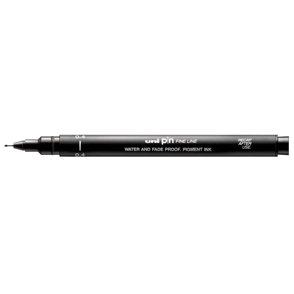 TIRALÍNEAS 0.4MM UNI-PIN NEGRO UNI-BALL1