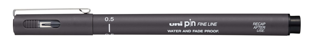 TIRALÍNEAS 0.5MM UNI-PIN GRIS OSCURO UNI-BALL1