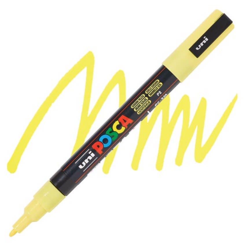 MARCADOR ACRÍLICO PC-3M AMARILLO SOL POSCA1