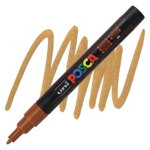MARCADOR ACRÍLICO PC-3M BRONCE POSCA1