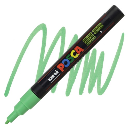 MARCADOR ACRÍLICO PC-3M VERDE CLARO POSCA1