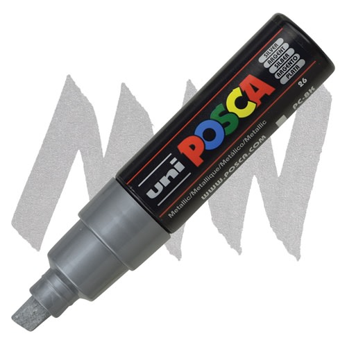MARCADOR ACRÍLICO PC-8K PLATA POSCA1