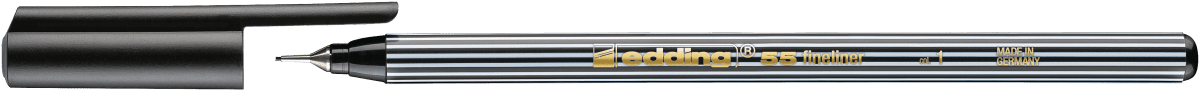 TIRALÍNEAS 0.3MM E-55 NEGRO (N.01) EDDING2