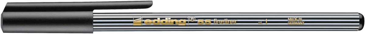 TIRALÍNEAS 0.3MM E-55 NEGRO (N.01) EDDING1