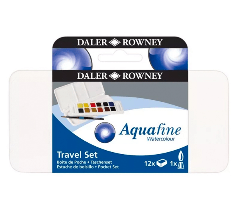 ACUARELA EN PASTILLAS AQUAFINE 12 COLORES DALER ROWNEY1