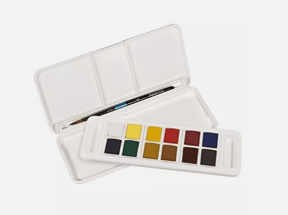 ACUARELA EN PASTILLAS AQUAFINE 12 COLORES DALER ROWNEY2