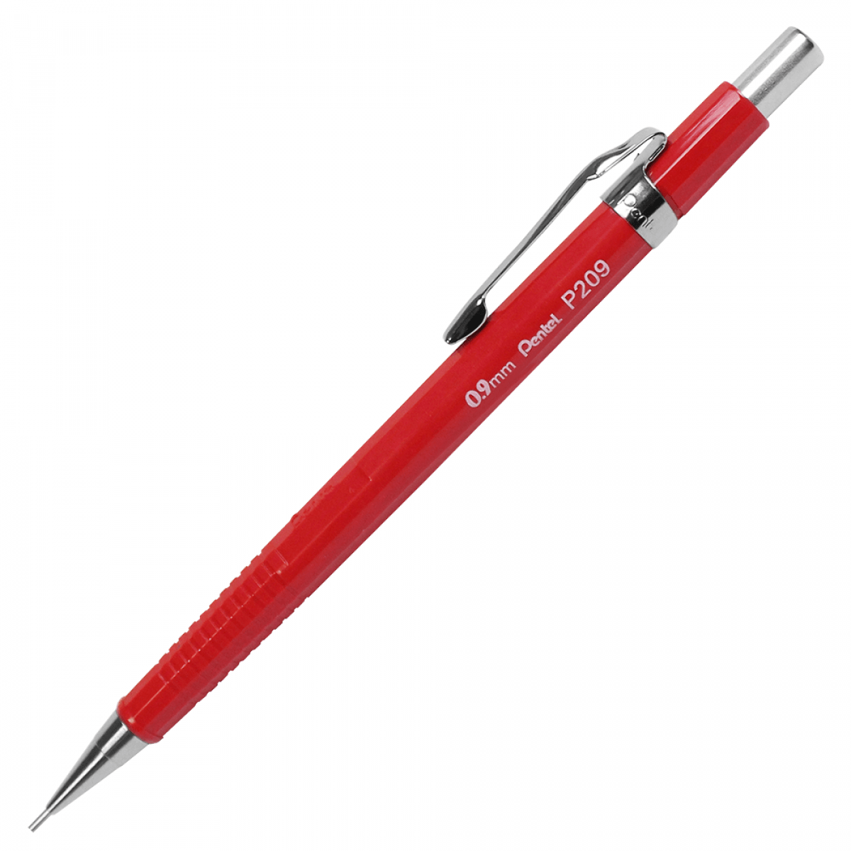 PORTAMINAS TÉCNICO 0.9MM P209-FR ROJO PENTEL1
