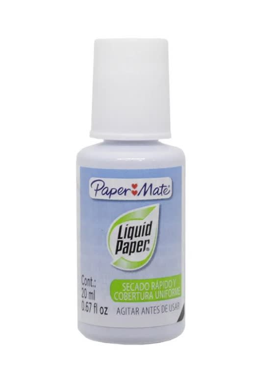 CORRECTOR EN BOTELLA 20ML PAPER MATE1