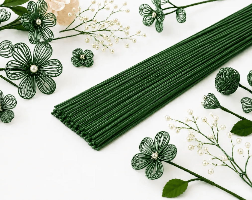 ALAMBRE VERDE CLARO 0.9MM X 40CM1
