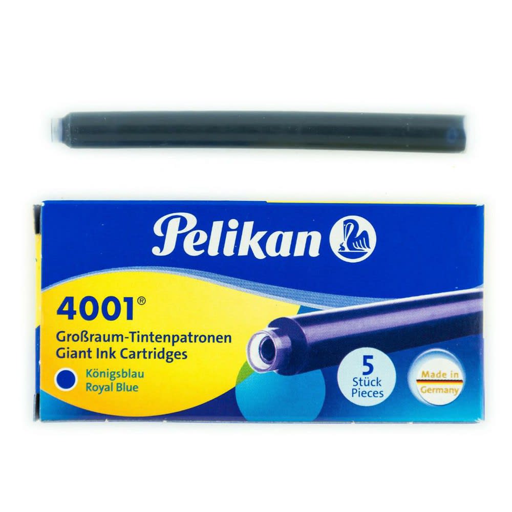 CARTUCHOS LARGOS DE TINTA 4001 AZUL REAL (5UN) PELIKAN1