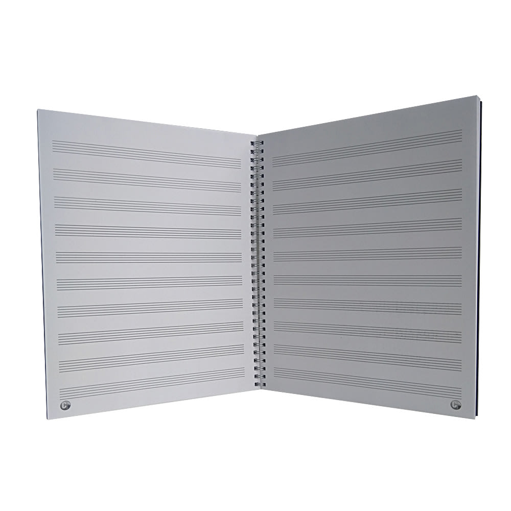 CUADERNO DE PAUTA (PENTAGRAMA) TAPA NEGRA 50HJ1