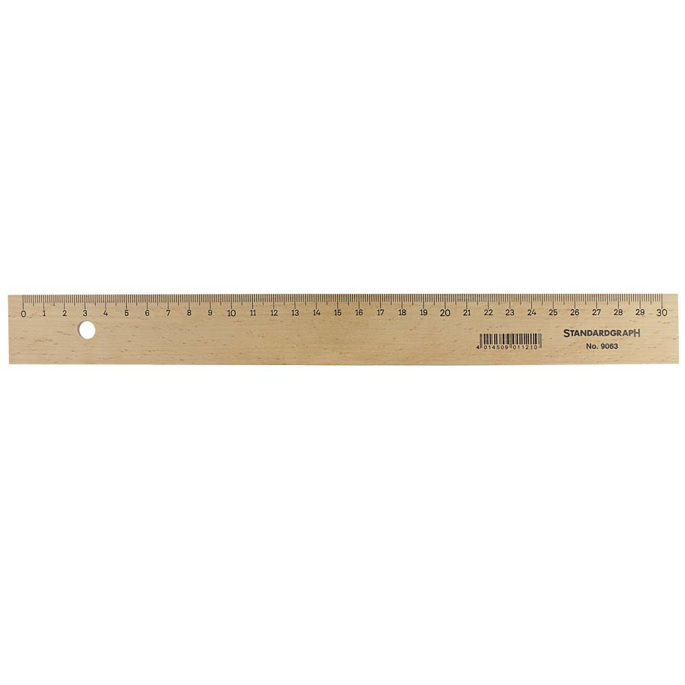 REGLA MADERA STANDARDGRAPH 17 CM BISEL METALICO1