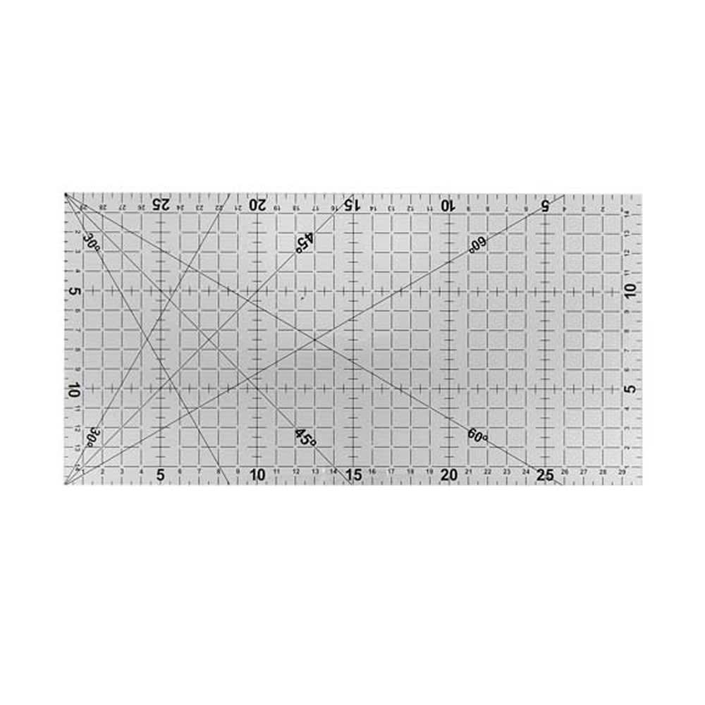 REGLA QUILTING 30X15CMX3MM  ANGULOS 30/45/601