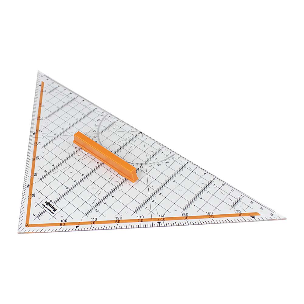 ESCUADRA GEOMETRICA ROTRING CENTRO 16 CM CON EMPUÑADURA REMOVIBLE1