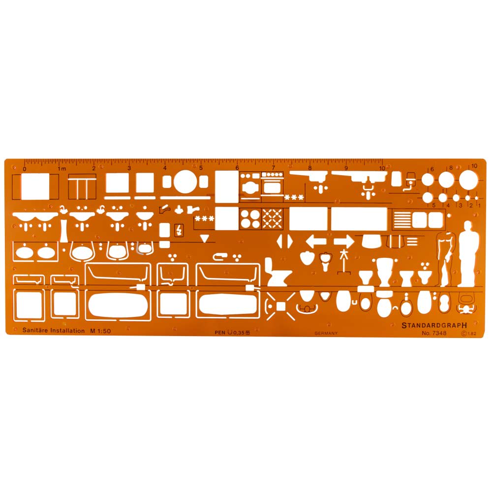 PLANTILLA DE INSTALACIÓN SANITARIAS 1 .ESCALA 1:50 73481