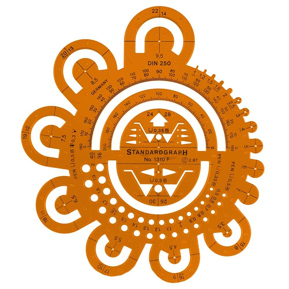 PLANTILLA DE REDONDEADOS TRANSPORTADORES 180º Y 200º RADIOS 0.5 A 40MM1