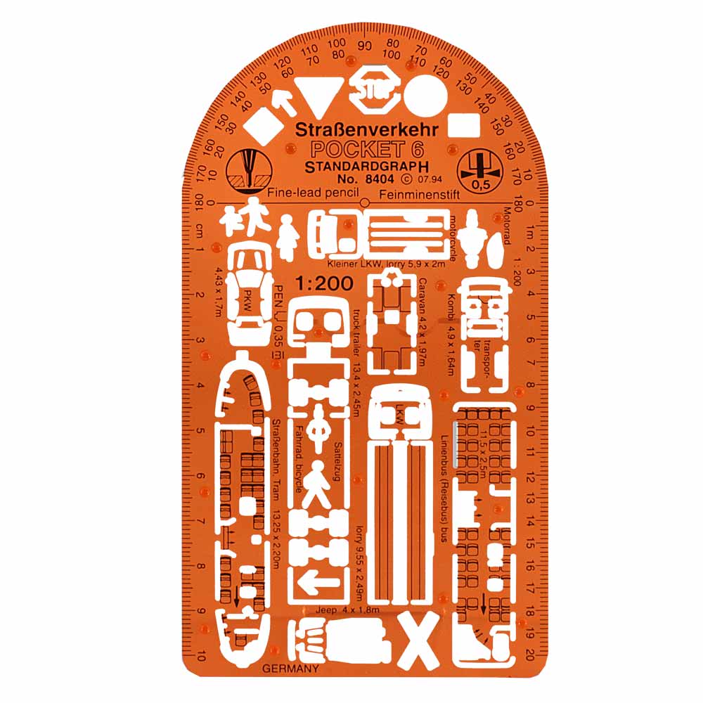 PLANTILLA DE TRÁFICO POCKET 6 ESCALA 1:2001