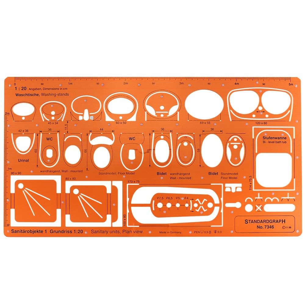 PLANTILLA SANITARIOS 1:20 STANDARDGRAPH 73461