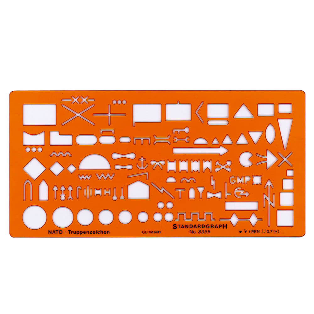 PLANTILLA SIGNOS TÁCTICOS OTAN STANDARDGRAPH 83551