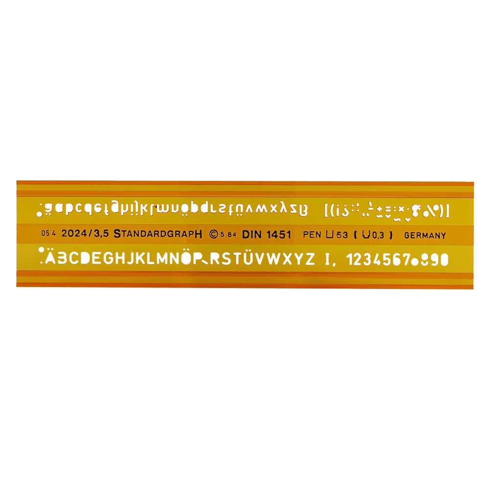 NORMÓGRAFO 3.5MM PERFIL H STANDARDGRAPH1