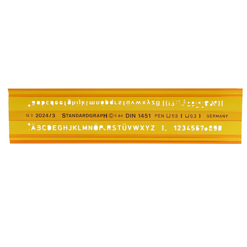 NORMÓGRAFO 3MM PERFIL H STANDARDGRAPH1