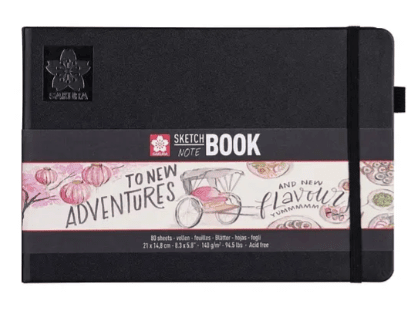 SKETCHBOOK PAPEL BLANCO CREMA 140G 21x14.8CM (A5) 80HJ SAKURA1