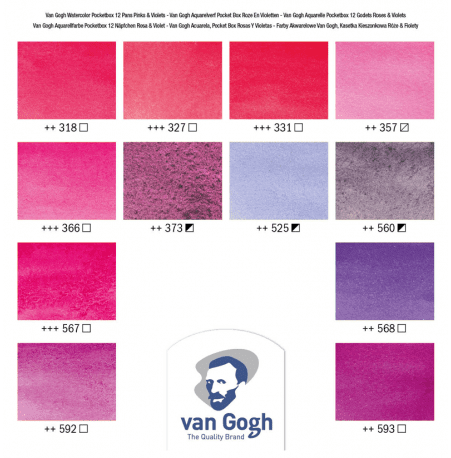 VAN GOGH ACUARELA 12 PASTILLAS COLORES NATURALEZA2
